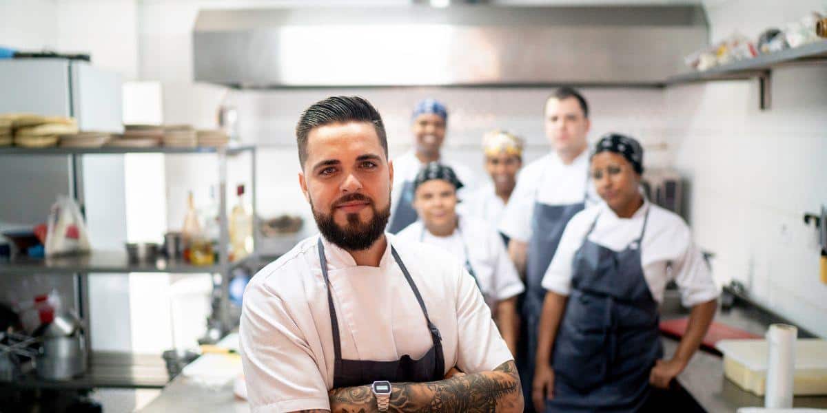 employees at a restaurant franchise